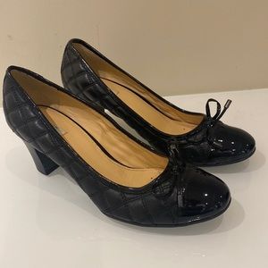 Size 10 Geox Quilted “Chanel Style” pumps